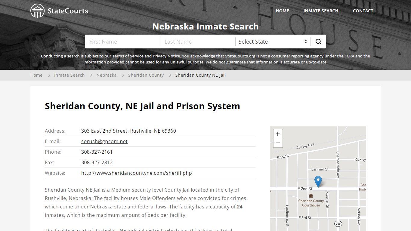 Sheridan County NE Jail Inmate Records Search, Nebraska ...